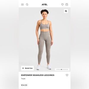 AYBL Taupe Seamless Leggings